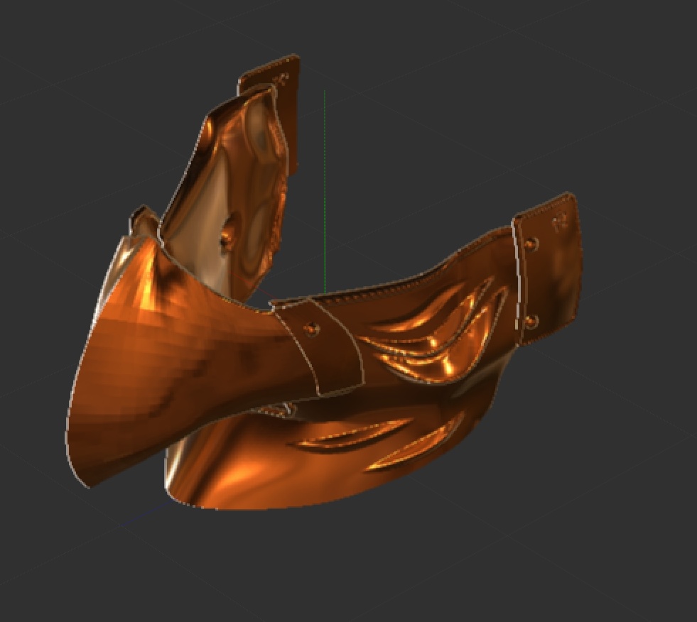 3D鴉天狗半面 「.obj」