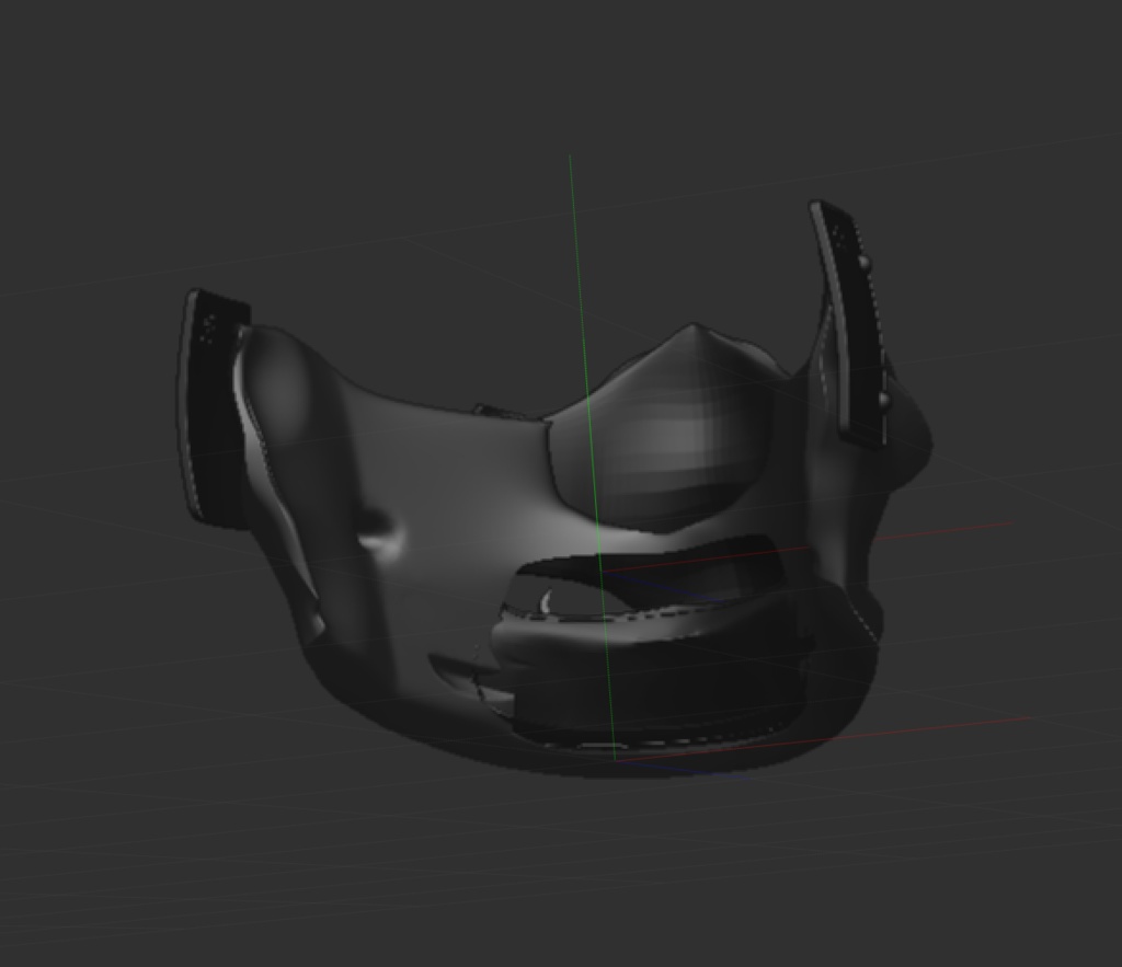 3D鴉天狗半面 「.obj」