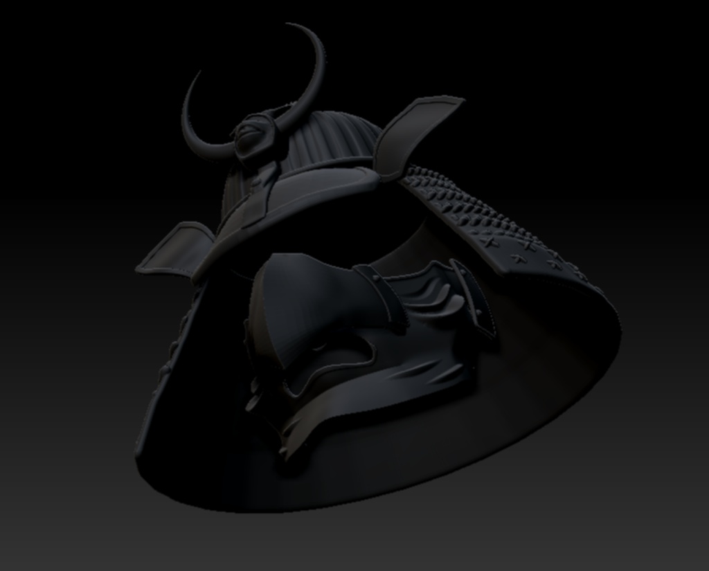 3D鴉天狗兜 「.obj」