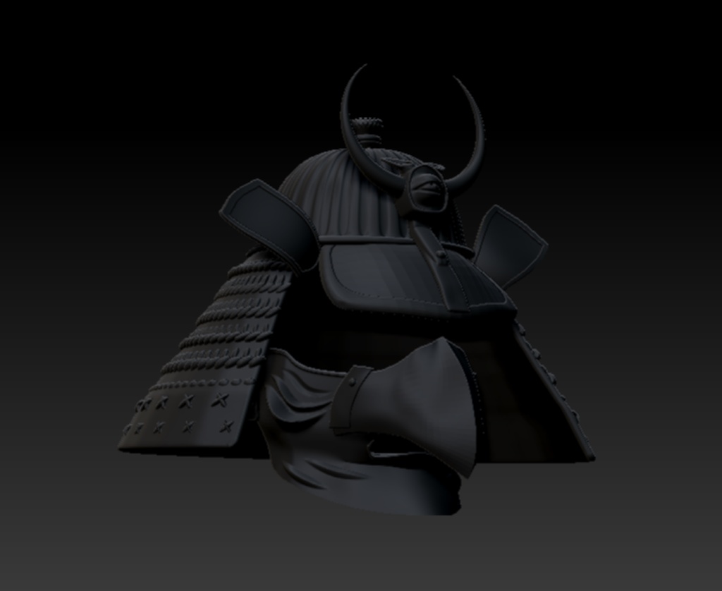 3D鴉天狗兜 「.obj」