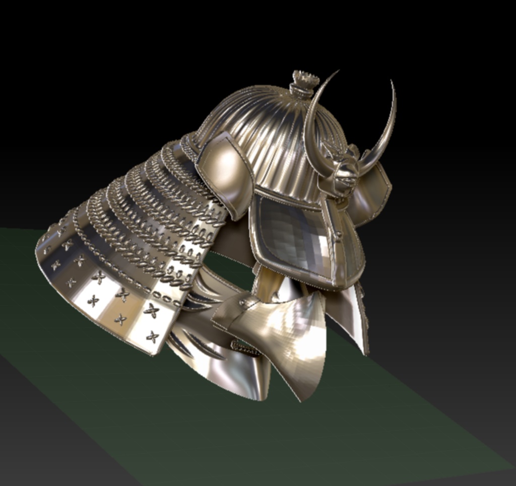 3D鴉天狗兜 「.obj」