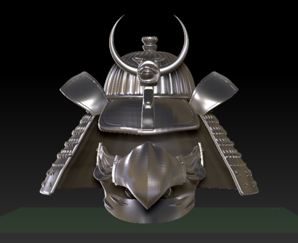 3D鴉天狗兜 「.obj」