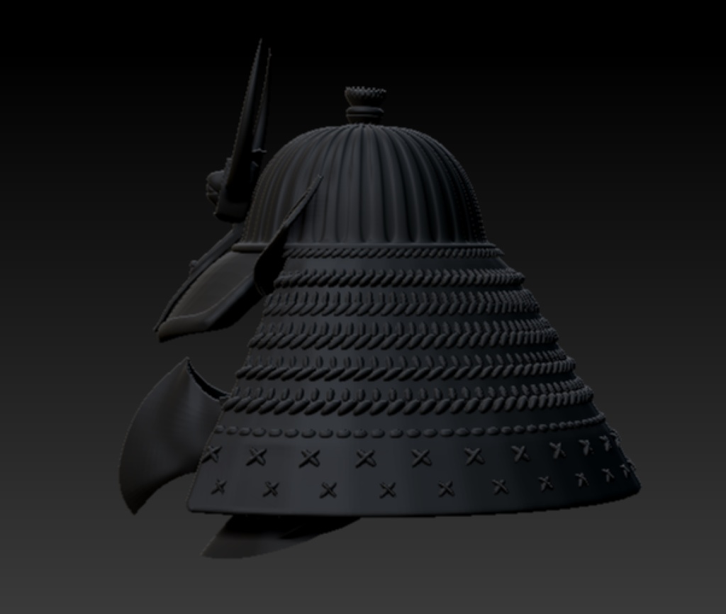 3D鴉天狗兜 「.obj」