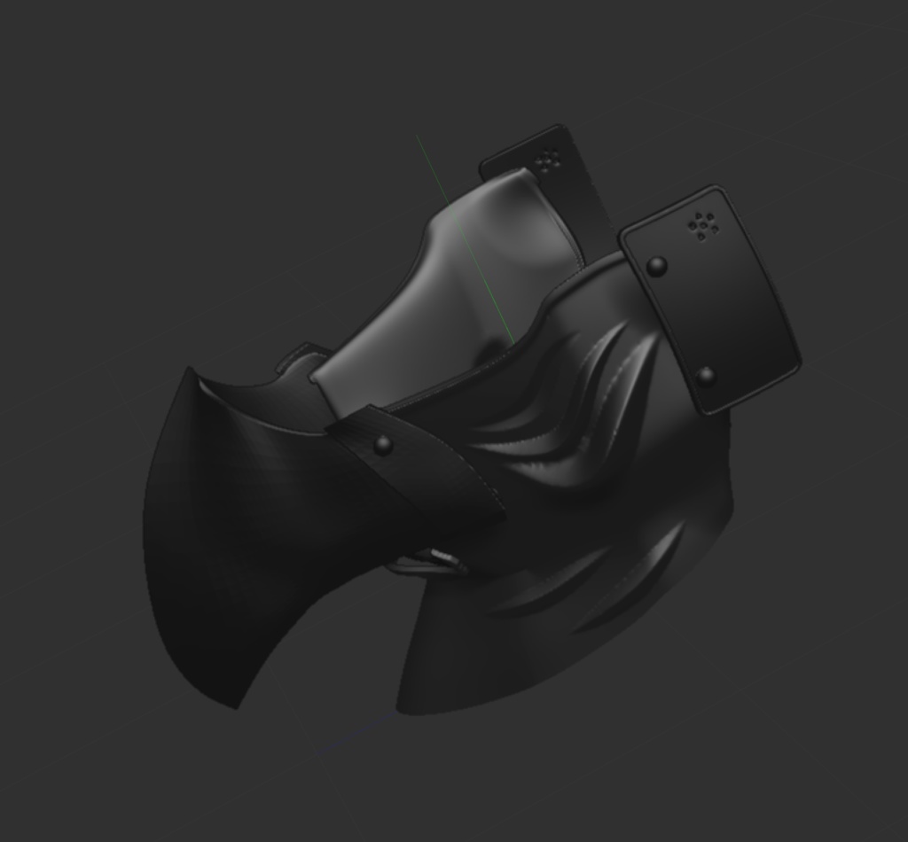 3D鴉天狗兜 「.obj」