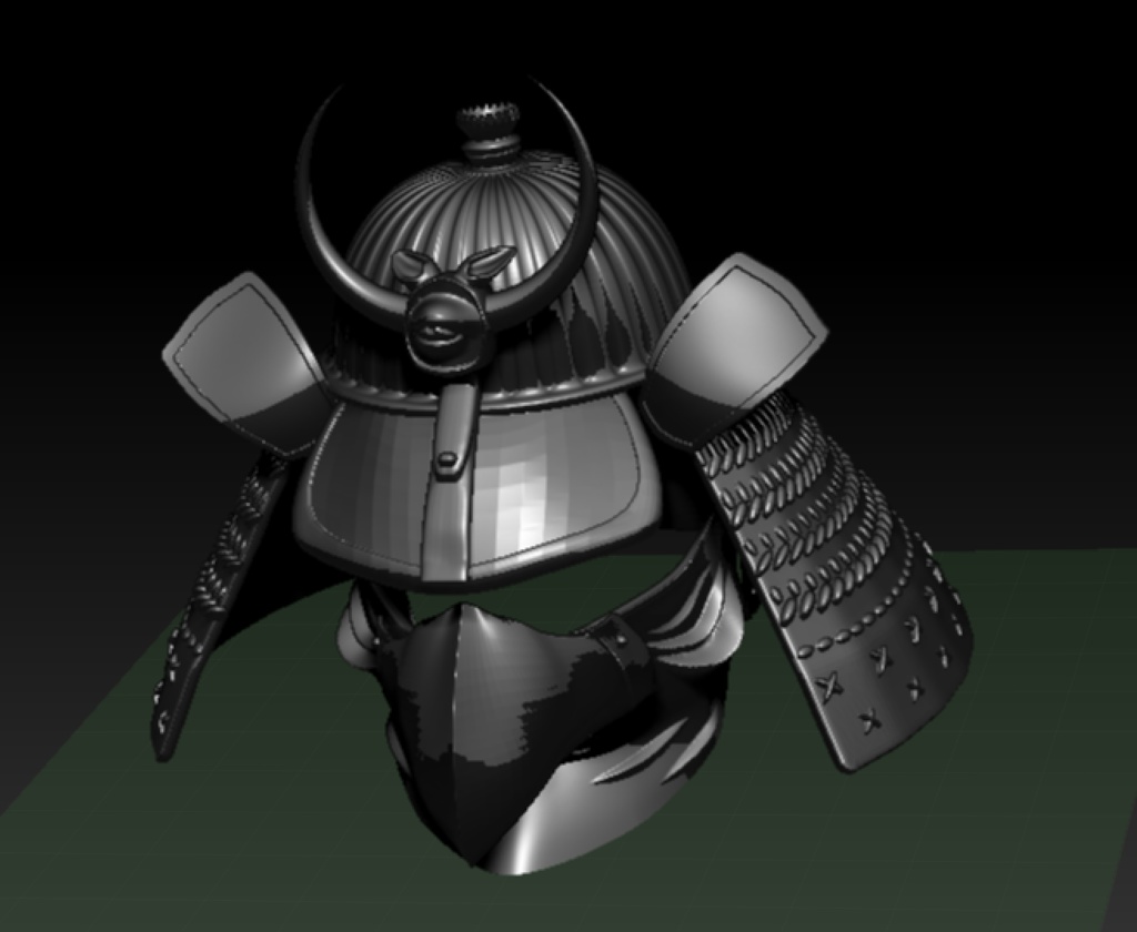 3D鴉天狗兜 「.obj」