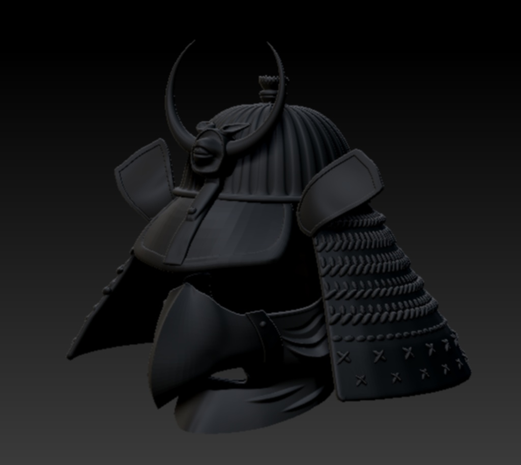 3D鴉天狗兜 「.obj」