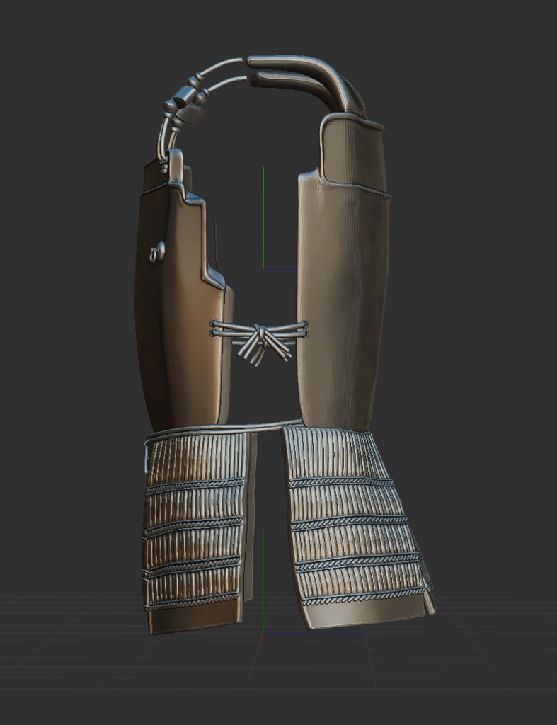 3D日本鎧 胴 「.obj」