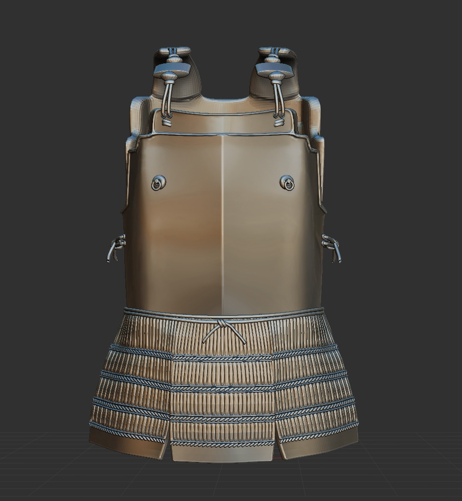 3D日本鎧 胴 「.obj」