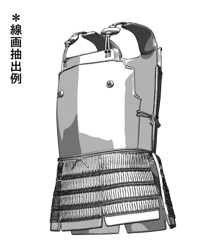 3D日本鎧 胴 「.obj」