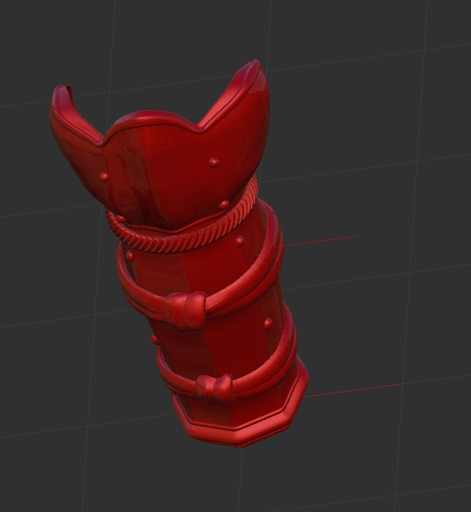 3D 日本甲冑 脛当て「.obj」