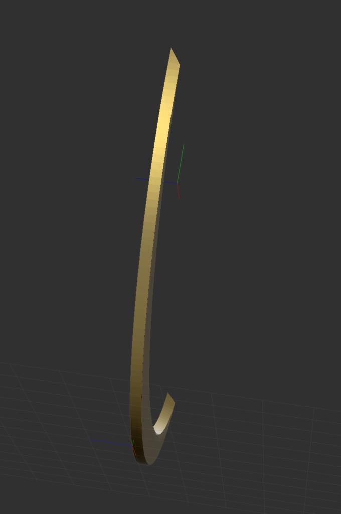 3D 弦月形前立 「.obj」