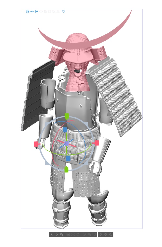 3D 日本甲冑(全身)「.obj」