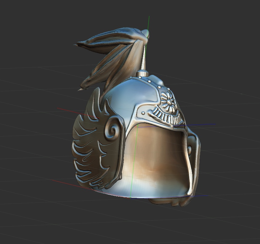 3D 中国武将の兜 「.obj」