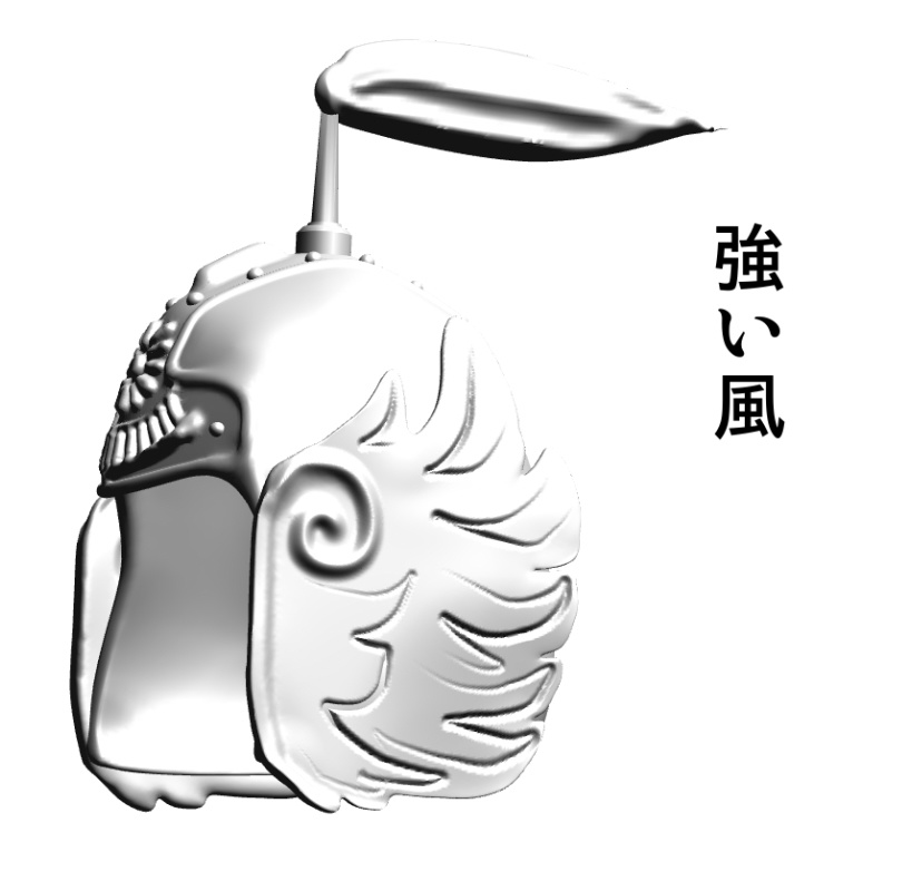 3D 中国武将の兜 「.obj」