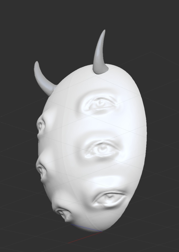 3D 百目鬼面 「.obj」