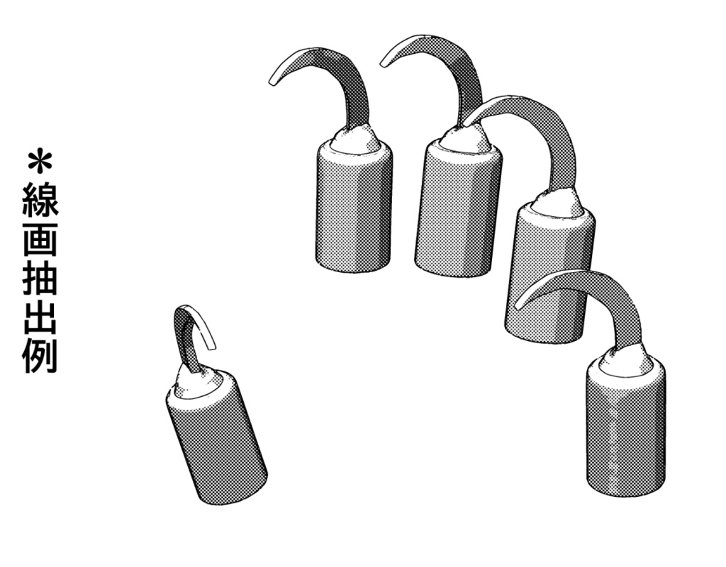 3D猫手(忍具)「.obj」