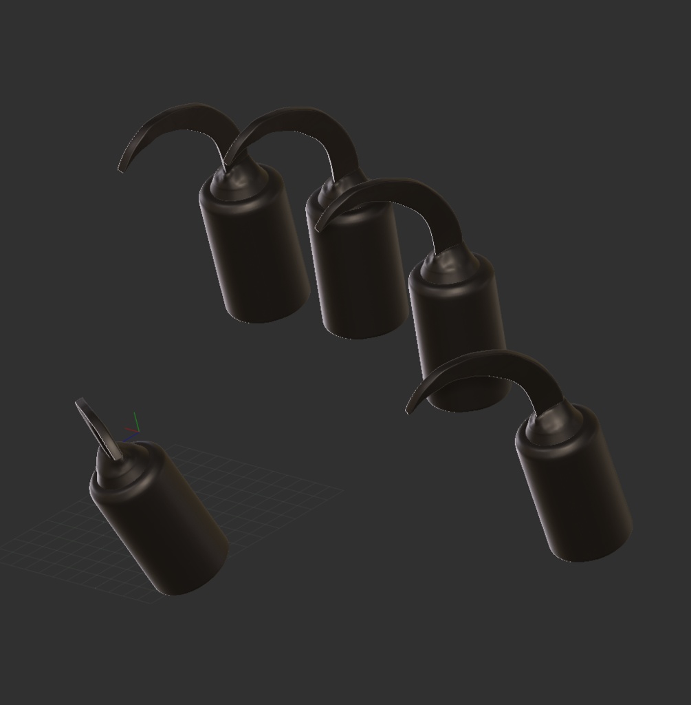 3D猫手(忍具)「.obj」