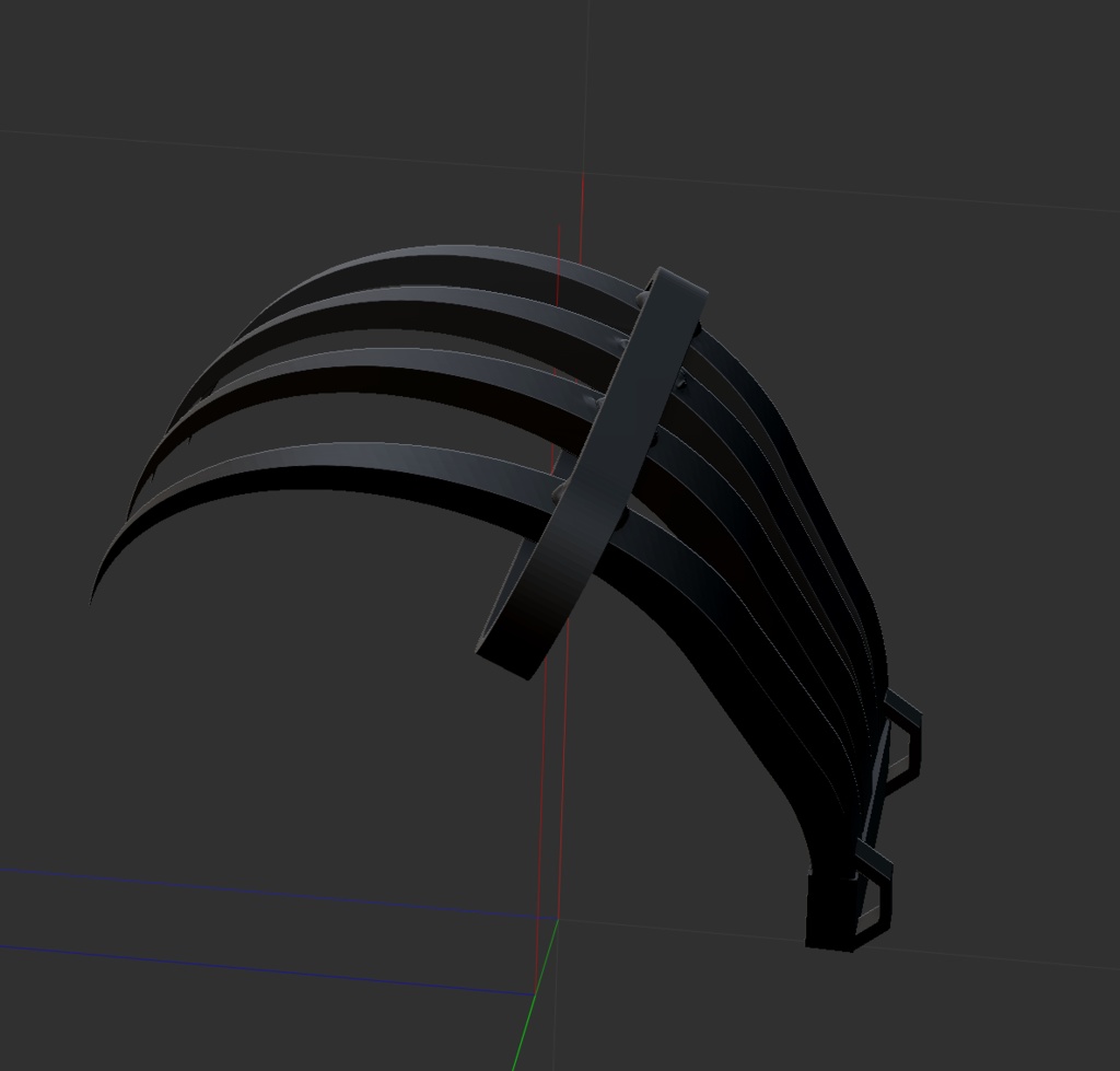 3D 手甲鉤(忍具)「.obj」