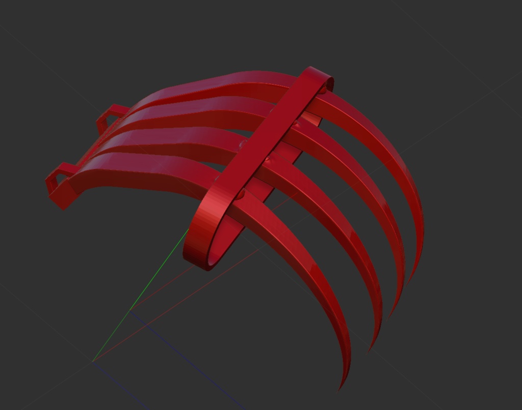 3D 手甲鉤(忍具)「.obj」