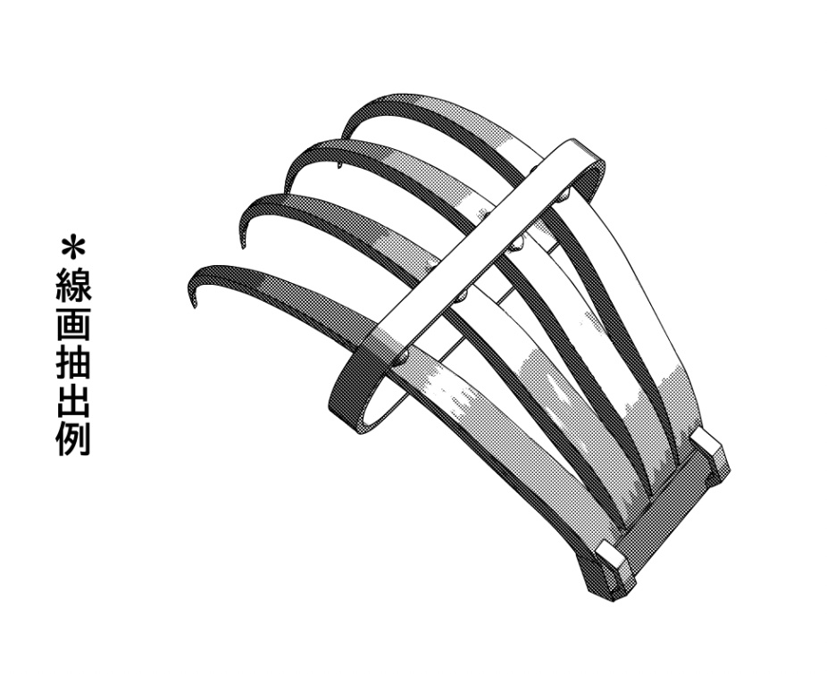 3D 手甲鉤(忍具)「.obj」