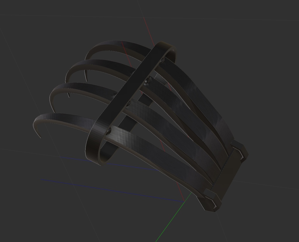 3D 手甲鉤(忍具)「.obj」