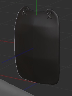 3D胸当て(忍者用)「.obj」