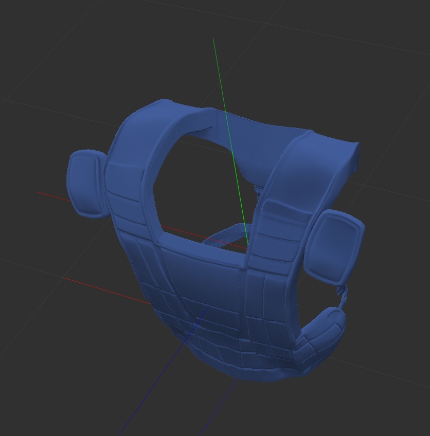 3D野球防具プロテクター 「.obj」