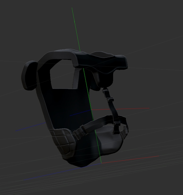 3D野球防具プロテクター 「.obj」