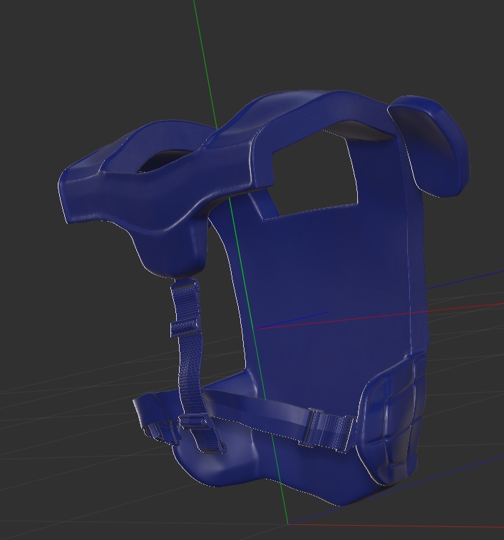 3D野球防具プロテクター 「.obj」