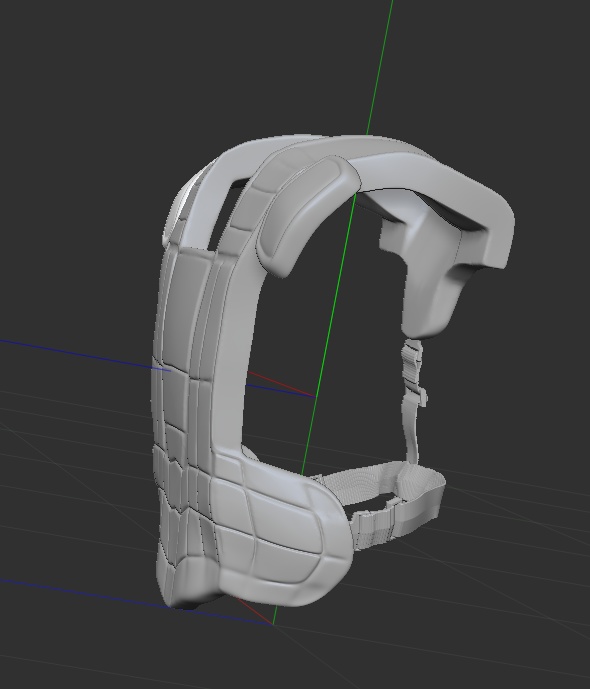 3D野球防具プロテクター 「.obj」