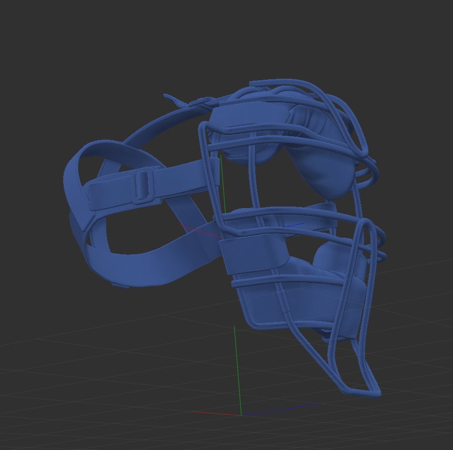 3D野球マスク 「.obj」