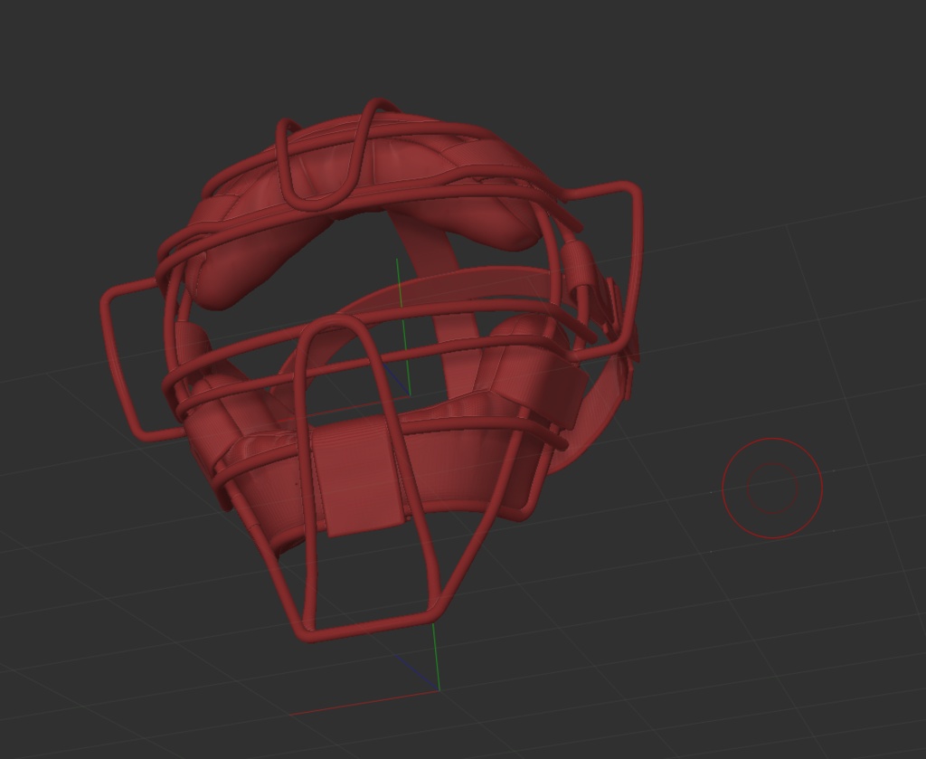3D野球マスク 「.obj」