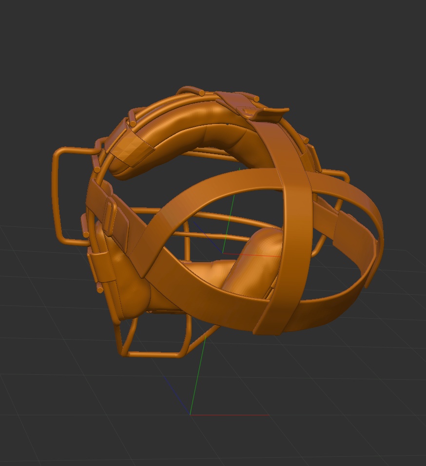 3D野球マスク 「.obj」