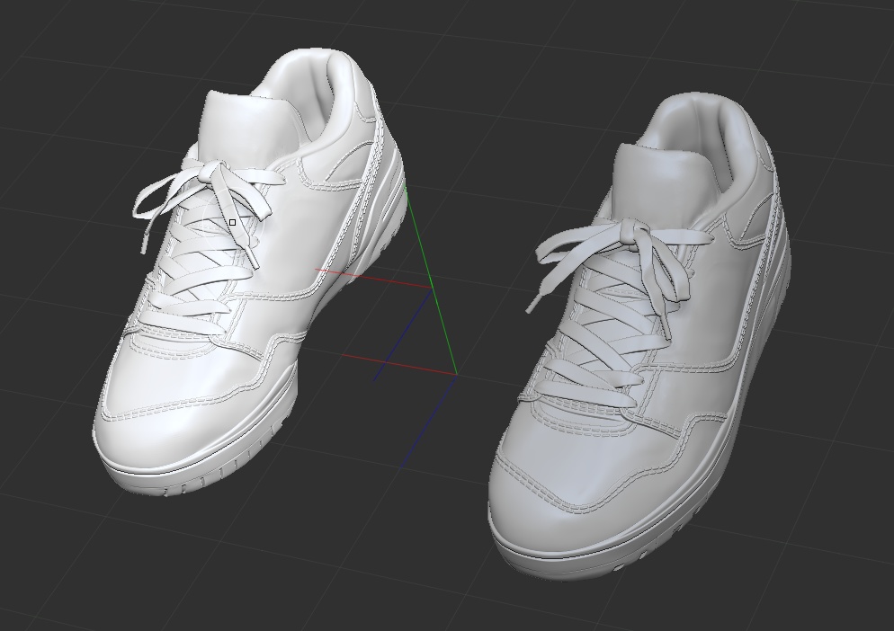 3Dスニーカー(女性用)「.obj」