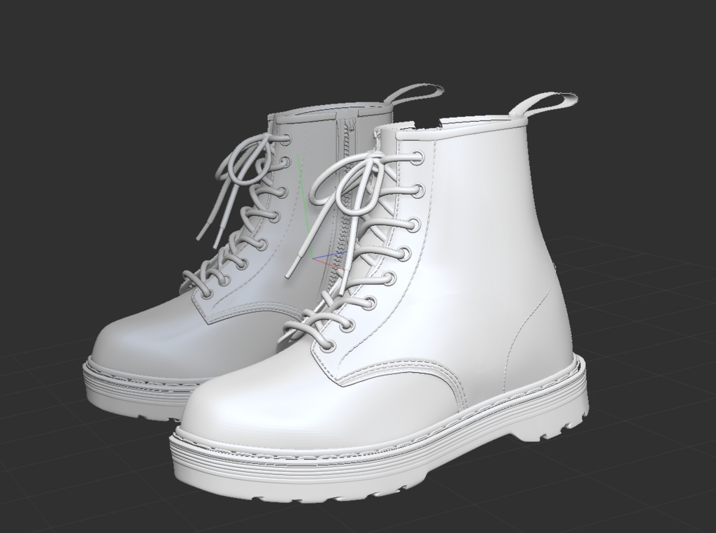 3Dブーツ 「.obj」