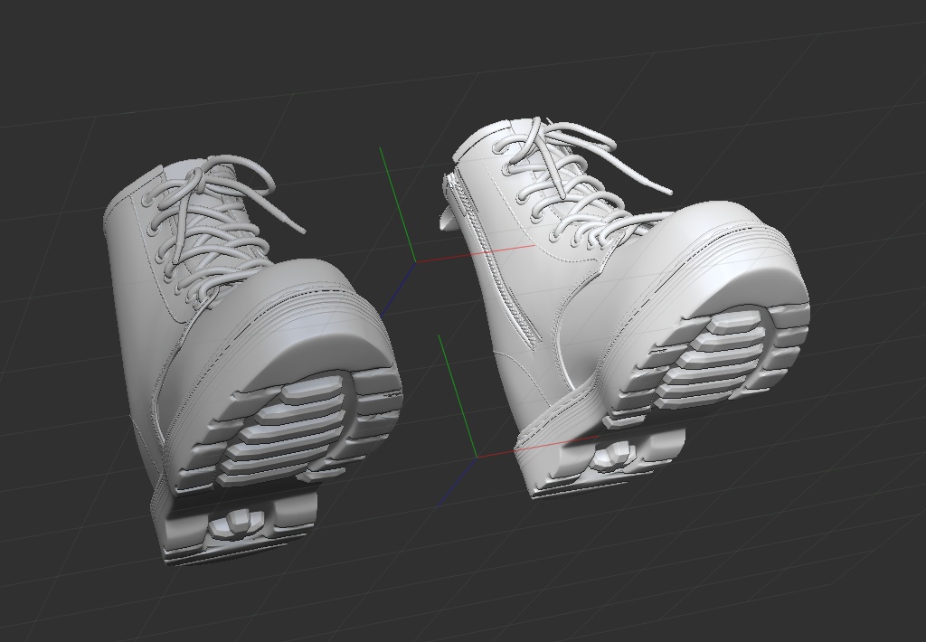 3Dブーツ 「.obj」