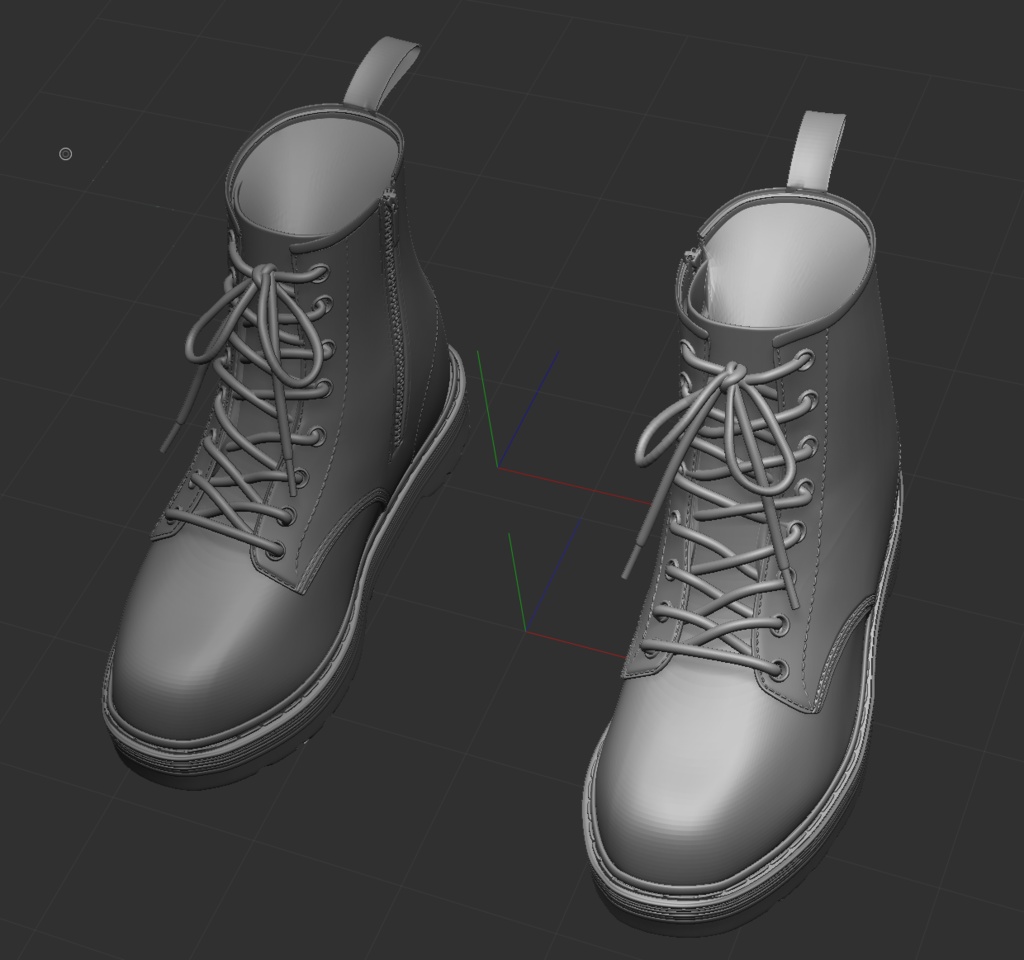 3Dブーツ 「.obj」