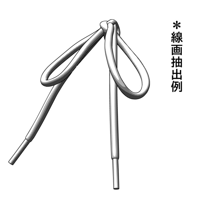 3D丸靴紐 「.obj」