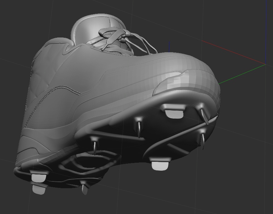 3D 野球用スパイク 「.obj」