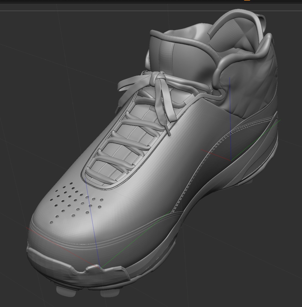 3D 野球用スパイク 「.obj」