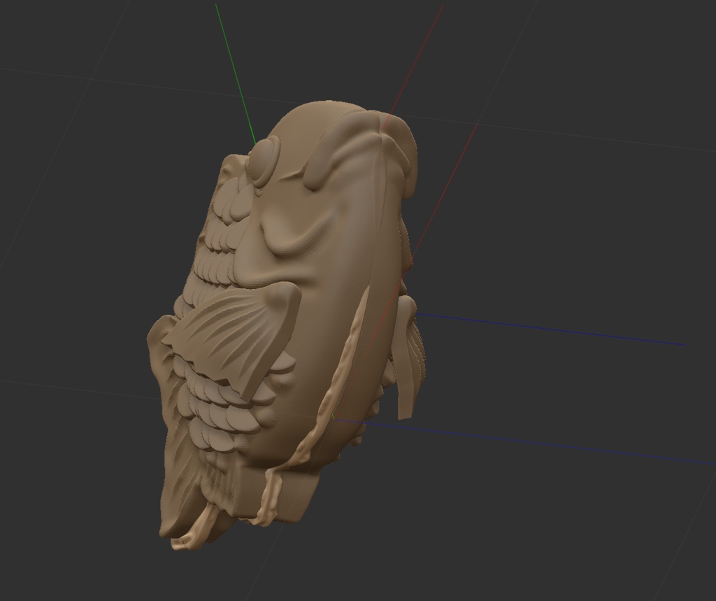 3Dたい焼き「.obj」