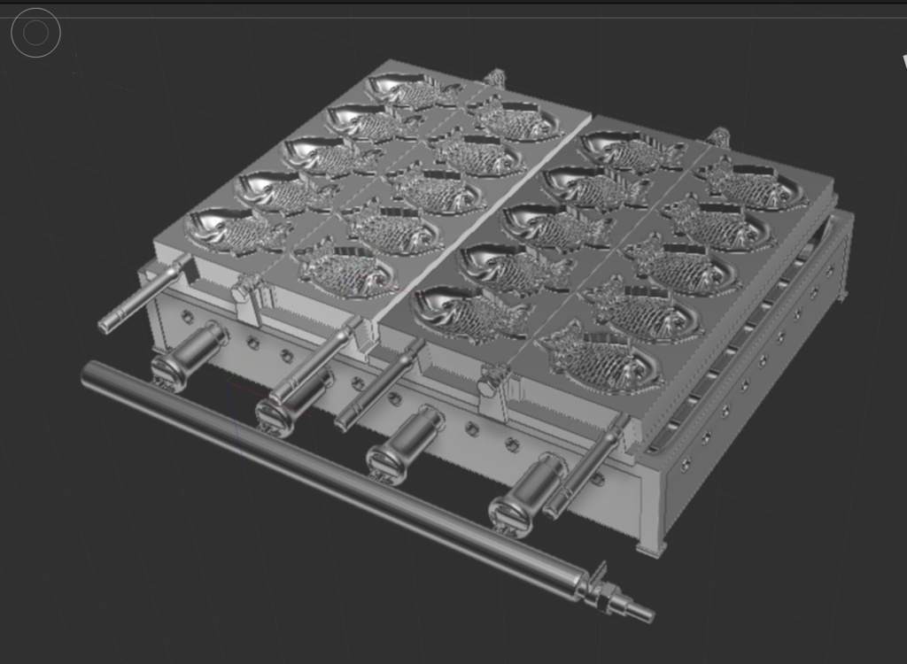 3D ガス式商用たい焼き器「.obj」