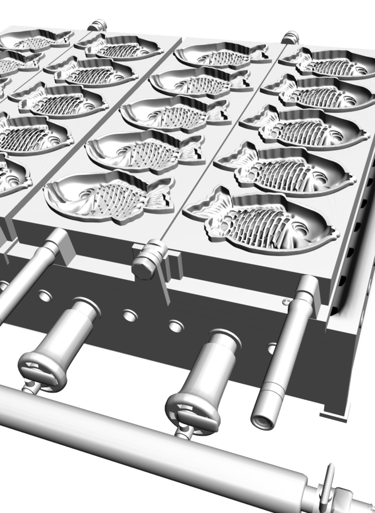 3D ガス式商用たい焼き器「.obj」