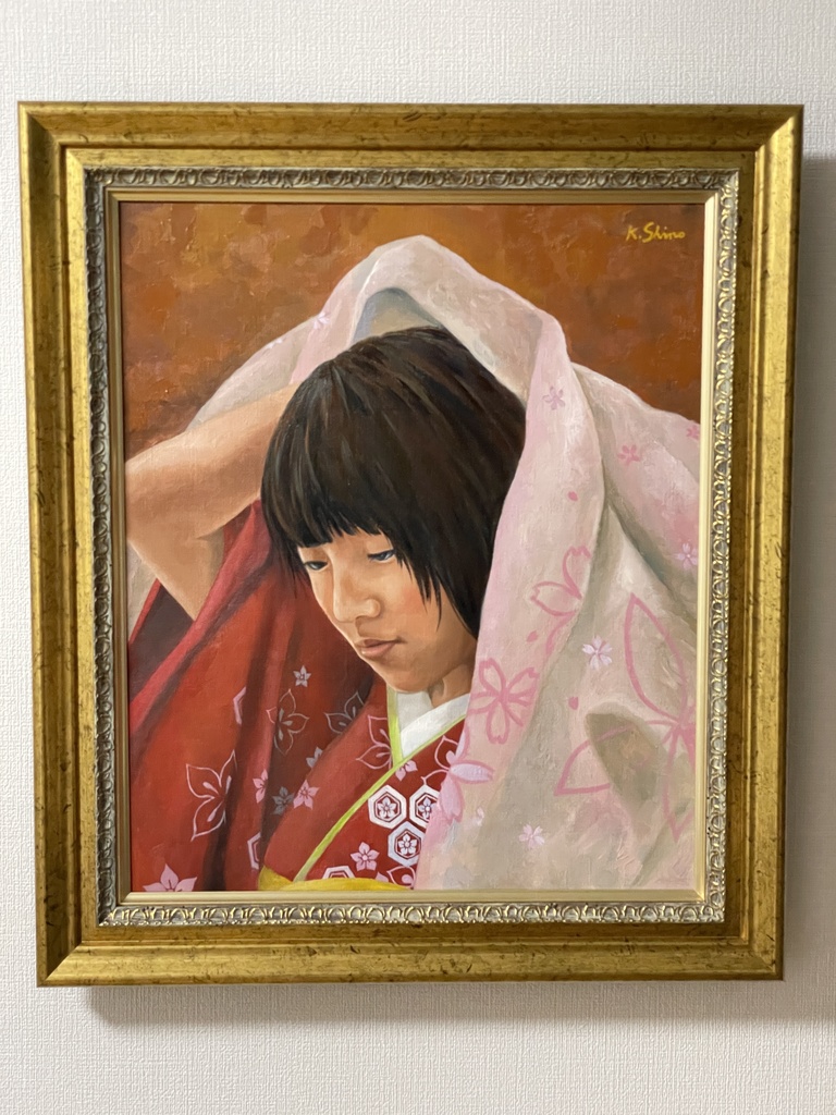 油絵 秀逸 油画 キャンバス 自作画 真作