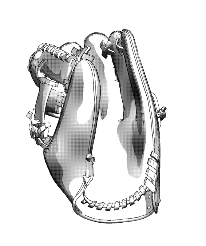 3D野球グローブ(閉める状態)