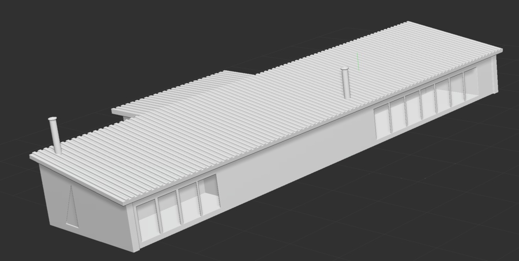 3D 現代和風建築