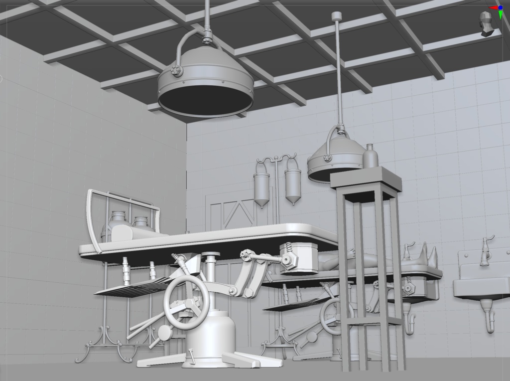 3D【豪華版】 大正・昭和レトロな手術室 Retro Operating Room (Taisho–Showa Era Hospital)