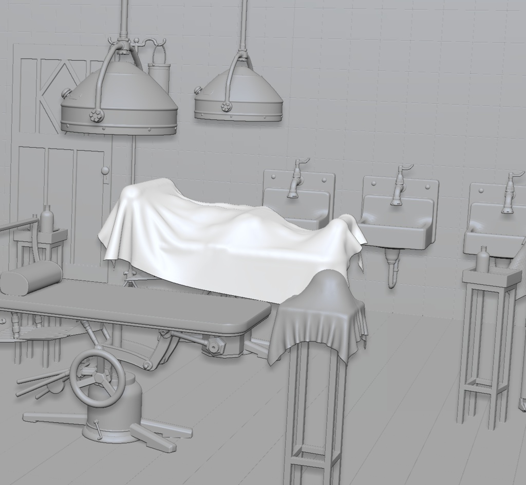 3D【豪華版】 大正・昭和レトロな手術室 Retro Operating Room (Taisho–Showa Era Hospital)