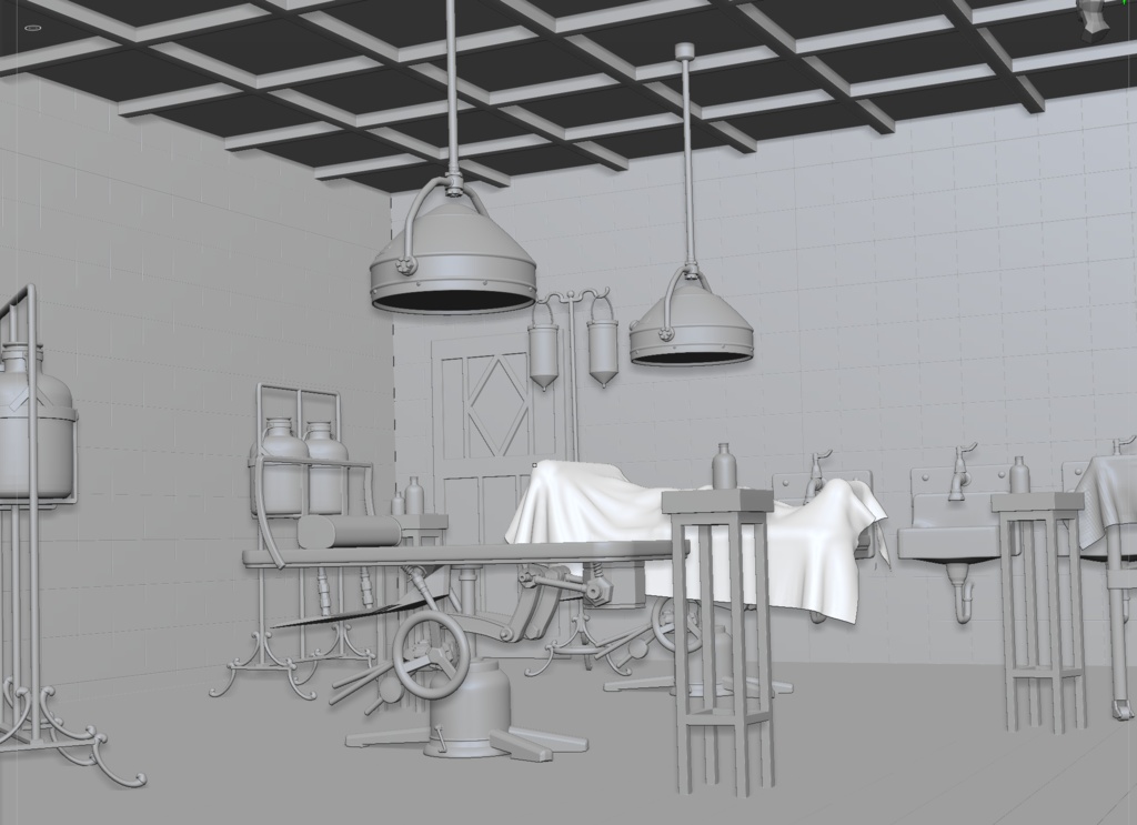 3D【豪華版】 大正・昭和レトロな手術室 Retro Operating Room (Taisho–Showa Era Hospital)
