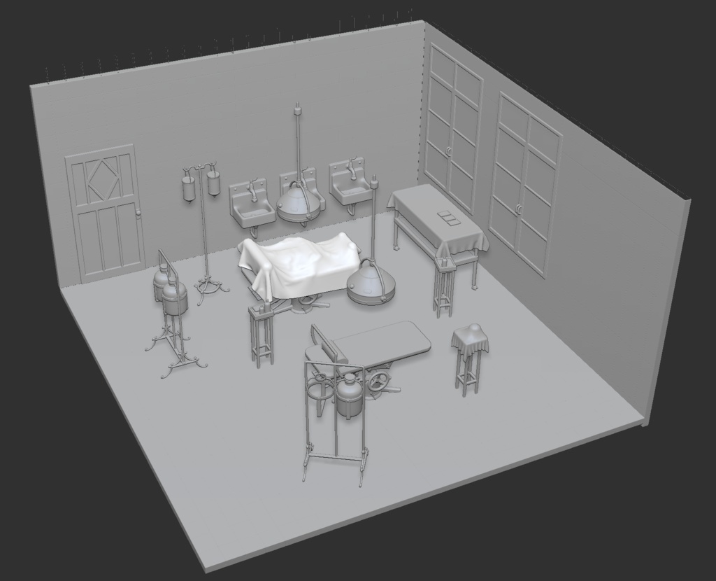 3D【豪華版】 大正・昭和レトロな手術室 Retro Operating Room (Taisho–Showa Era Hospital)